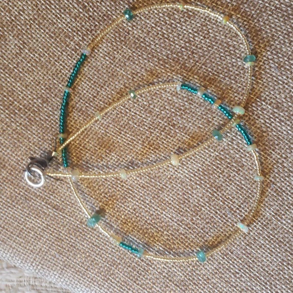Emerald ,opal natural choker - Picture 5 of 9